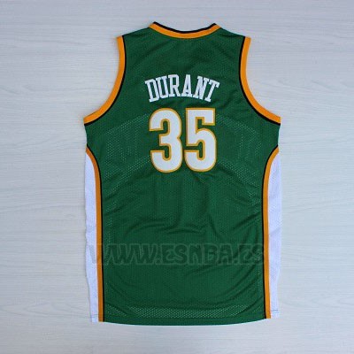 Camiseta Historic Seattle SuperSonics Kevin Durant #35 Verde